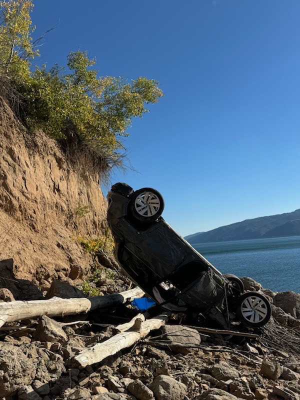 Single Vehicle Crash near Palisades Reservoir